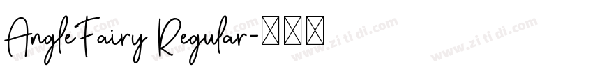 AngleFairy Regular字体转换